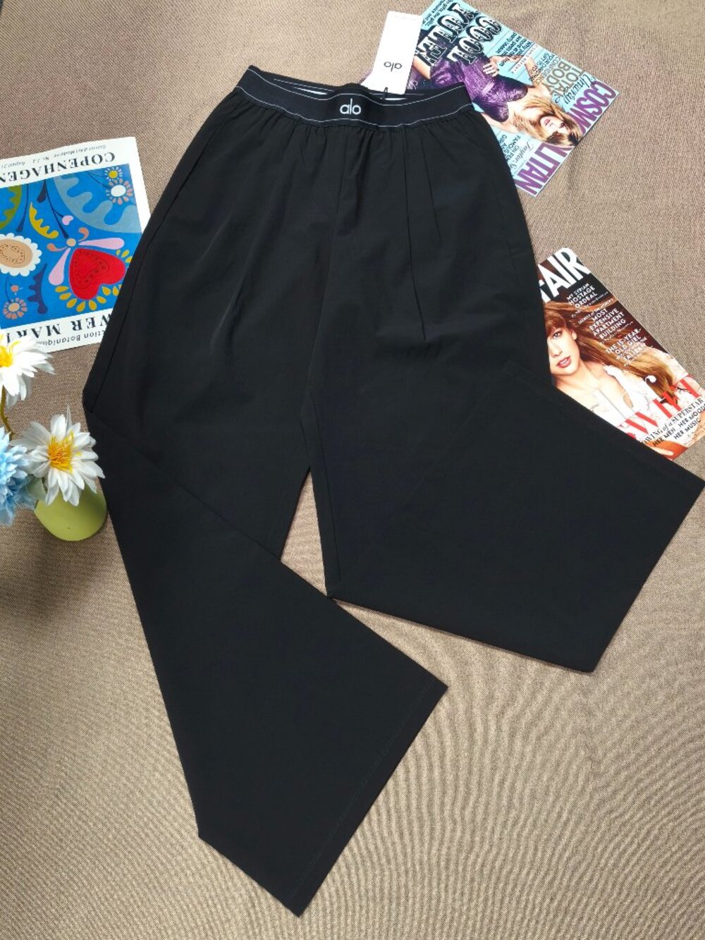 NWT ALO Yoga Black Suit Up Trouser 30" Inseam (Regular)💗Everyday, Office🐾 - Picture 2 of 6